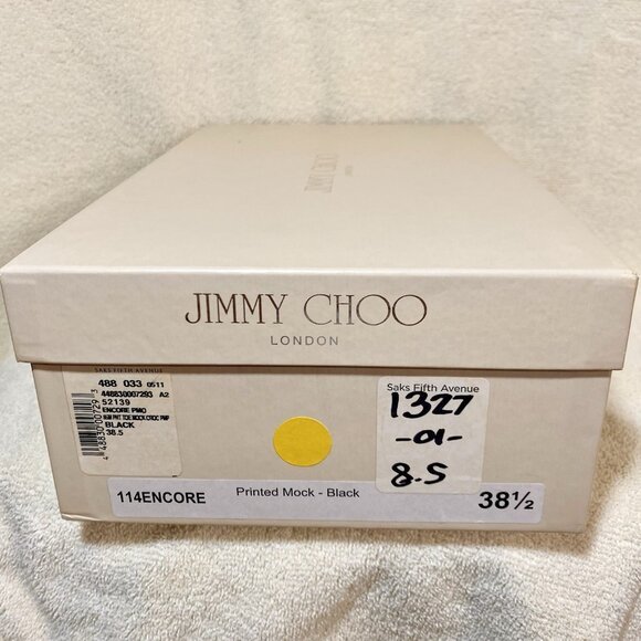 Jimmy Choo Leather Pumps Gator Print With Cut Outs - Picture 8 of 8